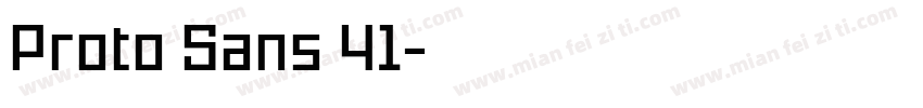 Proto Sans 41字体转换